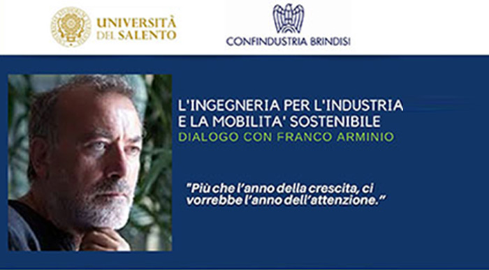 BrindisiSera.it - Un’assemblea pubblica presso la sede di Confindustria sul tema “l'ingegneria per l'industria e la mobilita' sostenibile: dialogo con Franco Arminio”